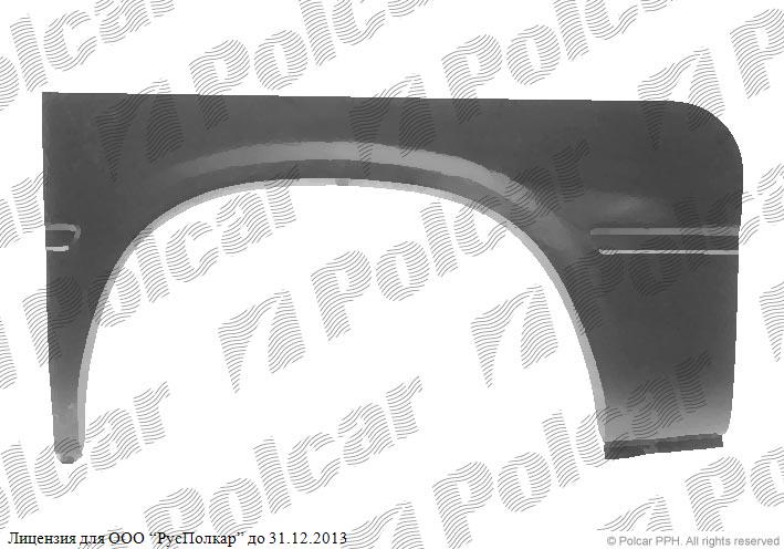 FORD TRANSIT (VE6) 86 - 91 :Ремкомплект крыла заднего левого 2835 Klokkerholm-