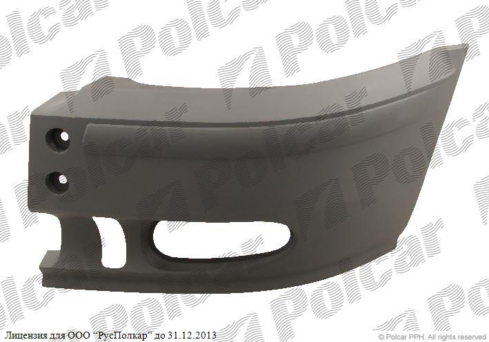 FORD TRANSIT (V184/5) 05.00 - 04.06 :Угол переднего бампера левый (с отверст. под против.)- 4068243