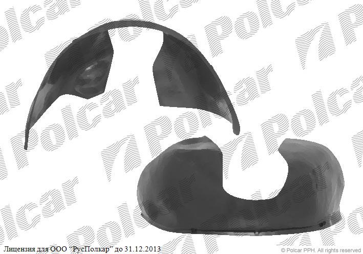FORD TRANSIT (V184/5) 05.00 - 04.06 :Подкрылок передний правый-