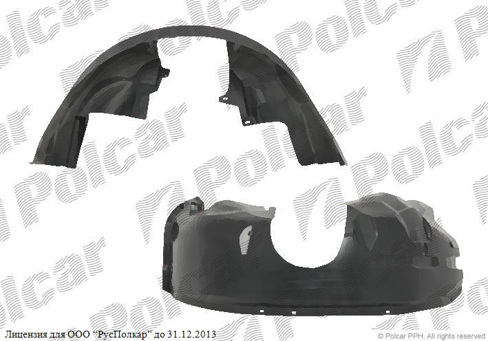 FORD TRANSIT CONNECT (C170) 05.03- :Подкрылок передний правый- 1418344-2T14<br />16115 AG