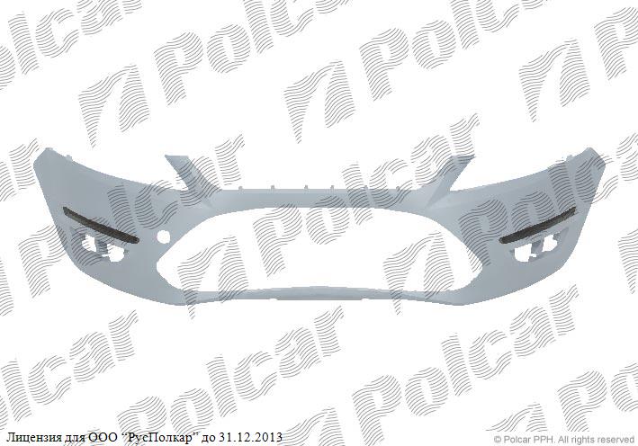 FORD MONDEO 03.10- :Бампер передний (без фар дневного света, грунт.)- 1704626