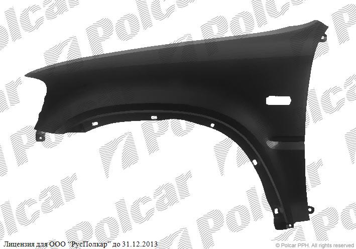 HONDA CRV (RD) 10.95 - 12.01 :Крыло переднее левое (с отв.под повтор.)- 60260-S10-000ZZ