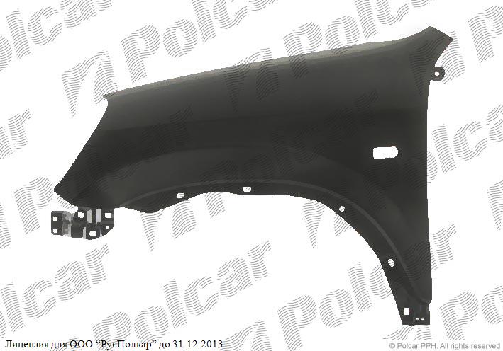 HONDA CRV (RD), 01.02-10.06 : Крыло переднее левое (с отв.под птф)- 60261-S9A-G00ZZ