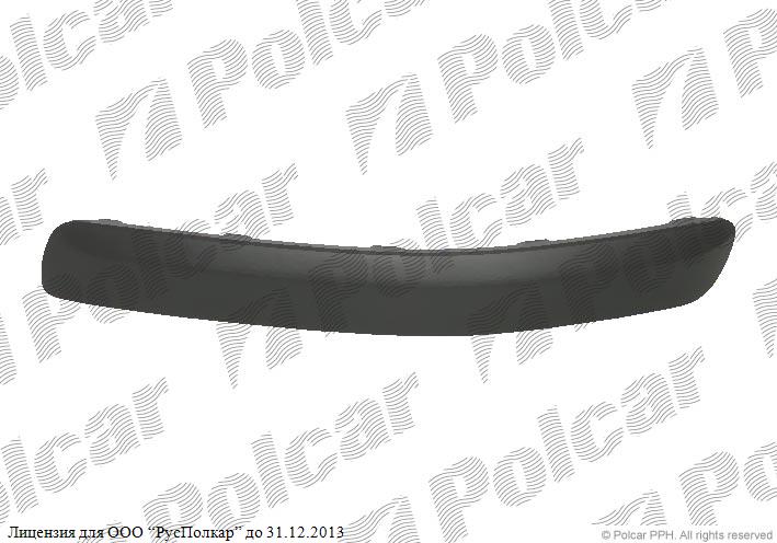 HYUNDAI GETZ (TB) 05.02 - 09.05 :Молдинг бампера правый (чёрный)- 865231C000