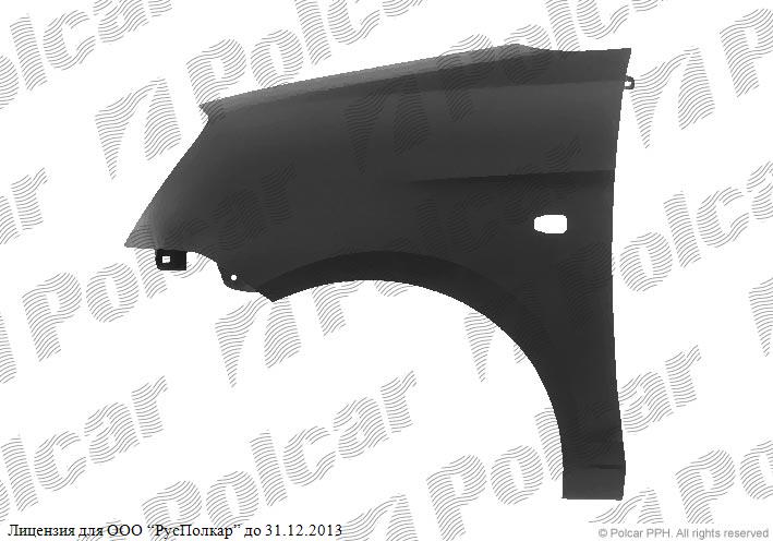 KIA PICANTO (BA) 01.04 - 02.08 :Крыло переднее левое- 6631107030