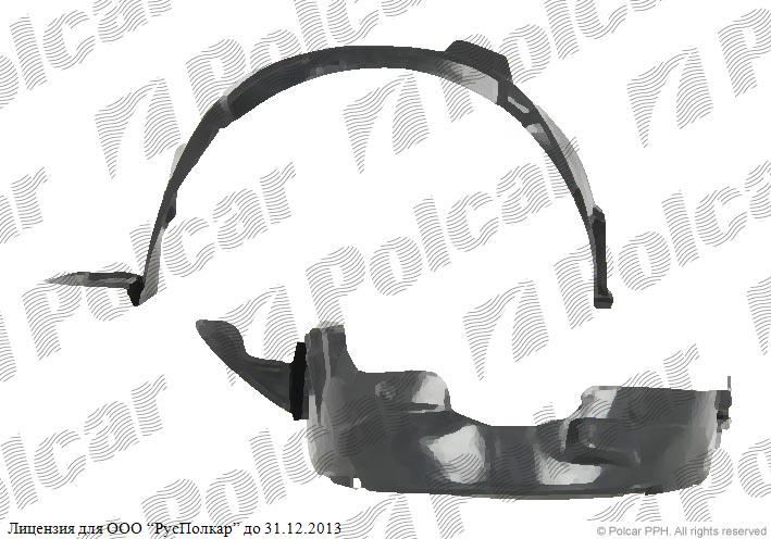 KIA CEED (ED) 10.06 - 08.09 :Подкрылок передний правый (НВ/комби)- 86812-1H010