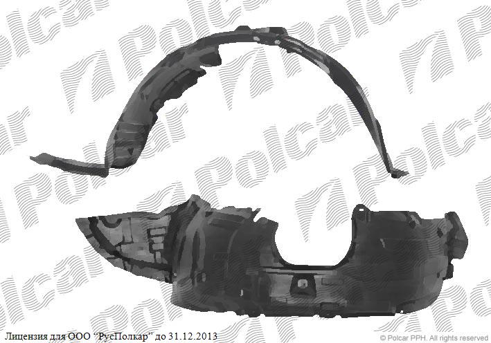 MAZDA 3 (BK) 10.03 - 07.09 :Подкрылок левый- BP4K56140E
