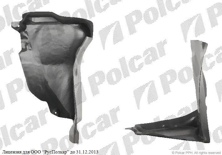 MERCEDES C-KLASSE (W203) 05.00 - 03.07 :Подкрылок правый- 2038810423