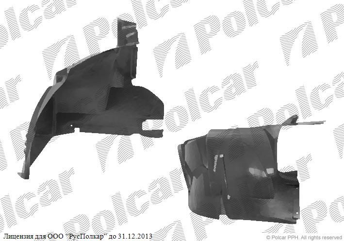 MERCEDES A-KLASSE (W168) 09.97 - 08.04 :Подкрылок левый- 1686900130