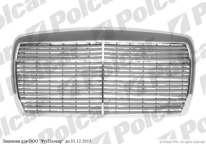 MERCEDES W123 (седан,купе,комби) 01.75 - 12.85 :Решетка радиатора (комплект, хром/чёрная)- 1238800183