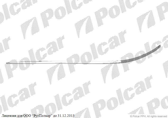 MERCEDES E-KLASSE (W210) 06.95 - 03.03 :Молдинг бампера боковой левый (хром), 07.99-- 2108850774