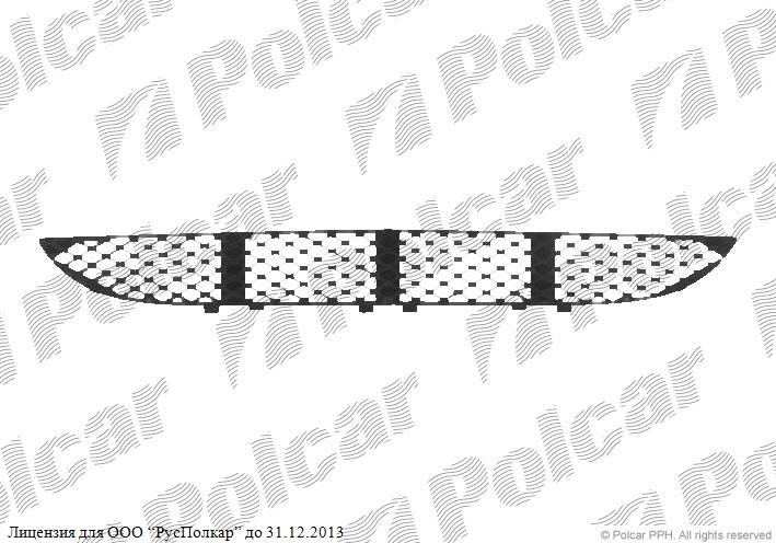 MERCEDES E-KLASSE (W210) 06.95 - 03.03 :Решетка в бампере центральная (чёрная)- 2108850053