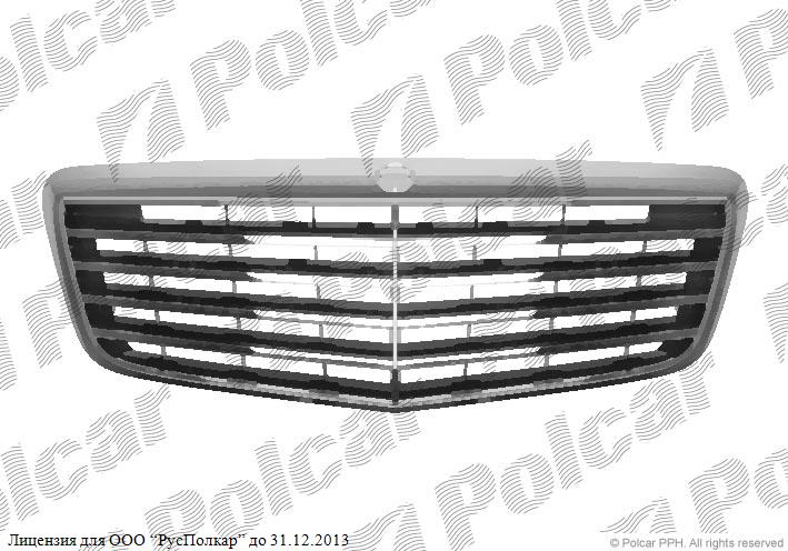 MERCEDES E-KLASSE (W211) SDN/комби 06.06- :Решетка радиатора (хром/чёрная)- 2118801783