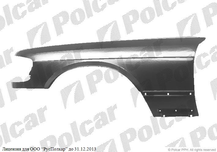 MERCEDES-BENZ S-KLASSE (W126/C126), 80- 91 : Крыло переднее левое, SDN- 1268812301