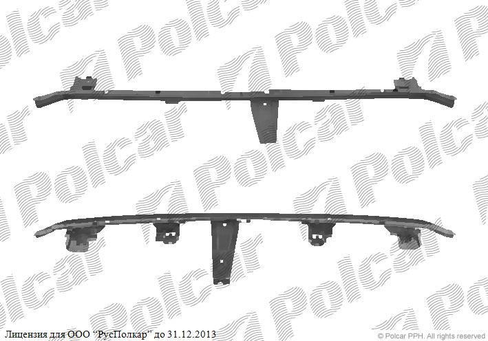 MITSUBISHI LANCER (CY0) 03.07- :Усилитель переднего бампера вверх.- 6400A832