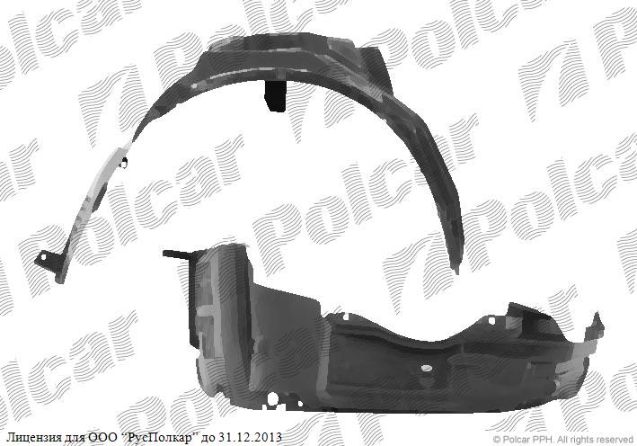MITSUBISHI SPACE STAR (DG0) 06.98 - 12.01 :Подкрылок левый-