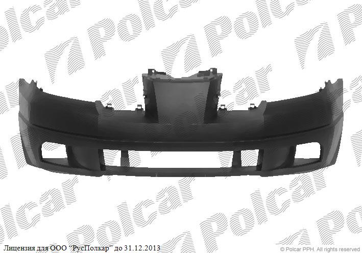 MITSUBISHI OUTLANDER (CU0W) 05.03 - 03.07 :Бампер передний (под покраску, негрунтованный)- MN133214