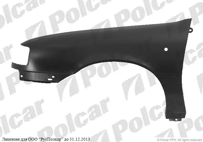 OPEL VECTRA A (SDN+HB), 88-95 :Крыло переднее правое (с отв.под птф)- 1102127