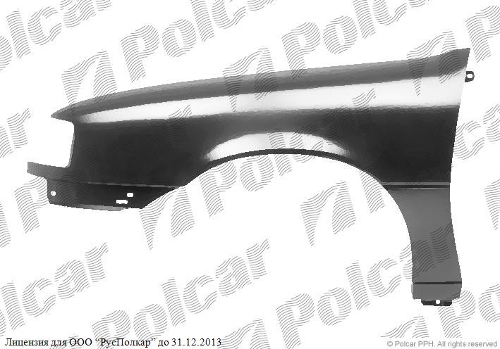 OPEL VECTRA A (SDN+HB), 88-95 :Крыло переднее правое (без отв.под птф)- 1102128
