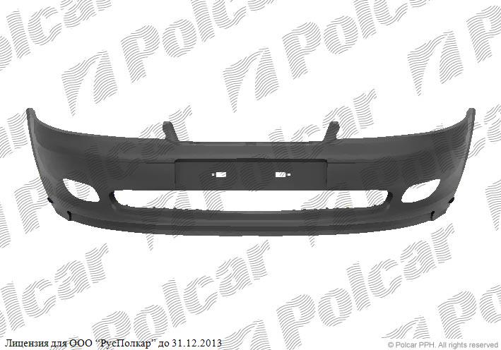 OPEL VECTRA B (SDN+HB+ комби) 95 - 98 :Бампер передний (со спойлером, грунт., без решётки, с отв. под птф)- 1400165