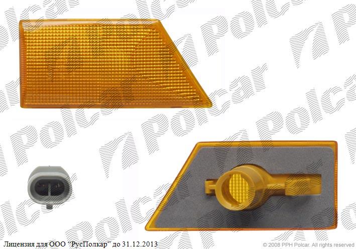 OPEL VECTRA C, 09.01-09.05 указатель поворота боковой левый (жёлтый)- 1226099<br />9180872