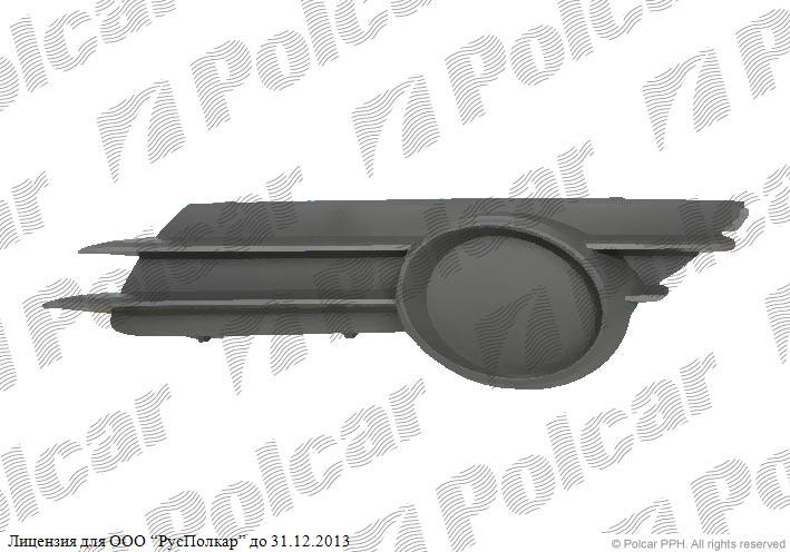 OPEL CORSA D 07.06 - 01.11 :Решетка в бампере правая (без отв.под птф)- 13229483<br />6400631
