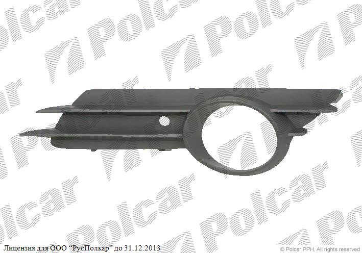 OPEL CORSA D 07.06 - 01.11 :Решетка в бампере правая (с отв.под птф)- 64 00 635