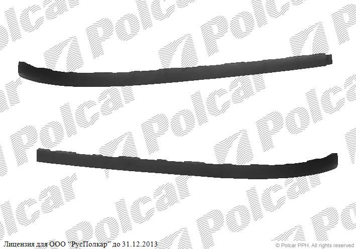 PEUGEOT 307 (3) 03.01 - 09.05 :Спойлер переднего бампера (комплект, левый+правый), RETOV- 7414X1