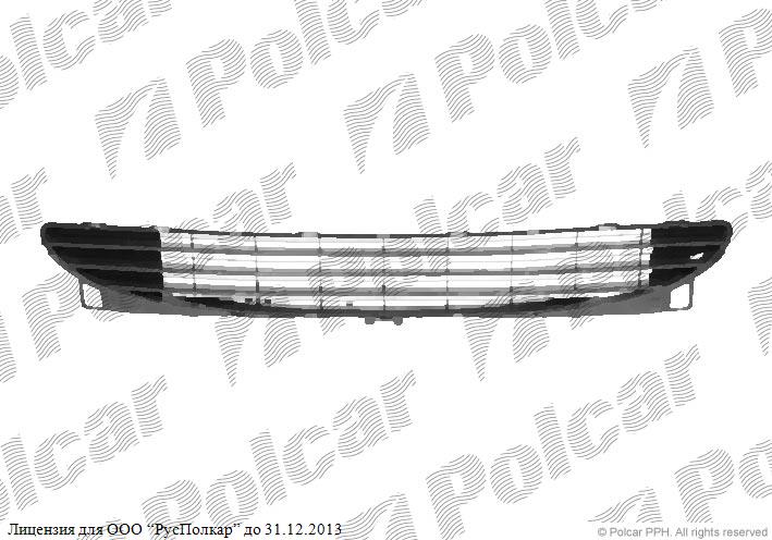 PEUGEOT 307 (3) 03.01 - 09.05 :Решетка в бампере центральная- 7414W6