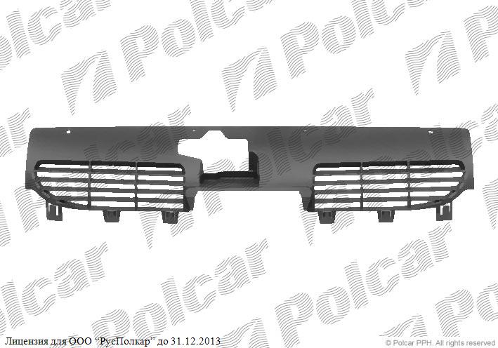 PEUGEOT 206 (2) 01.98 - 04.09 :Решетка радиатора (чёрная, внутренняя), RETOV-