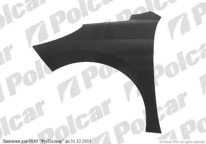 PEUGEOT 207 (W) 05.06- :Крыло переднее левое- 7840 R9