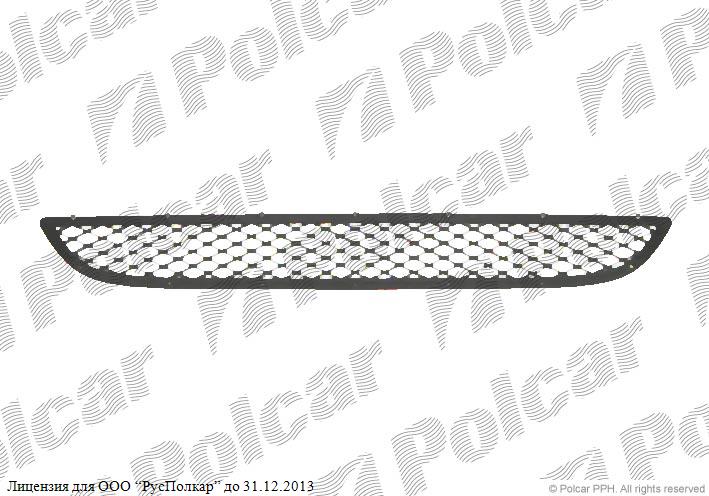 CITROEN JUMPER 09.06- :Решетка в бампере центральная (черная)- 735423160<br />7414TN