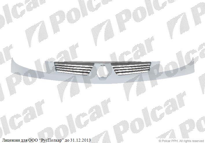 RENAULT KANGOO (KC/FC) 01.03 - 01.08 :Решетка радиатора (комплект), -.06- 7701056406+7701056411