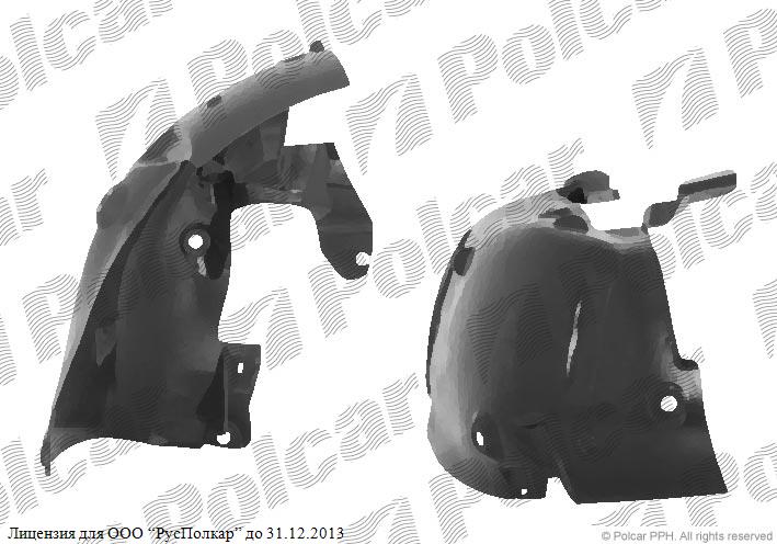 RENAULT SCENIC (JM0/1) 06.03 - 08.06 :Подкрылок левый (передняя часть)- 8200430598