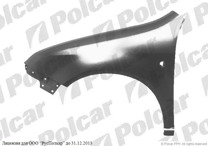 SKODA FABIA (6Y) 04.00 - 03.07 :Крыло переднее правое- 6Y0821102A