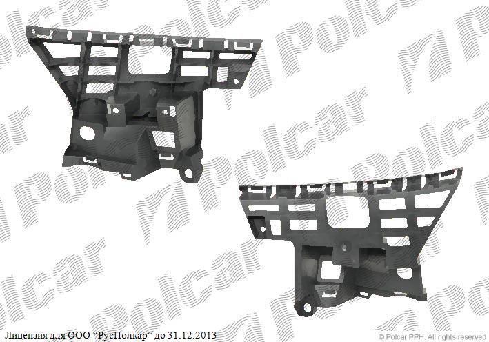 SKODA FABIA II (5J) 03.07 - 04.10 :Кронштейн бампера правый (внутренний, оригинал)- 5J0807056