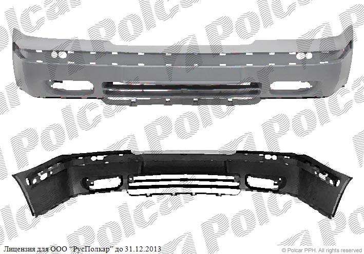 SKODA OCTAVIA (1U2/1U5) LIM 5D + комби 03.97 - 12.00 :Бампер передний (грунт., с отв. под птф)- 1U0807221D