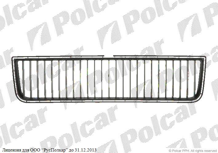 SKODA OCTAVIA (1U2/1U5) LIM 5D + комби 01.01 - 11.10 :Решетка в бампере центральная- 1U0853677B41