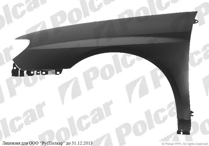 SUBARU IMPREZA (GD/GG) 10.05 - 09.07 :Крыло переднее правое (без отв.под повтор.)- 57110FE200