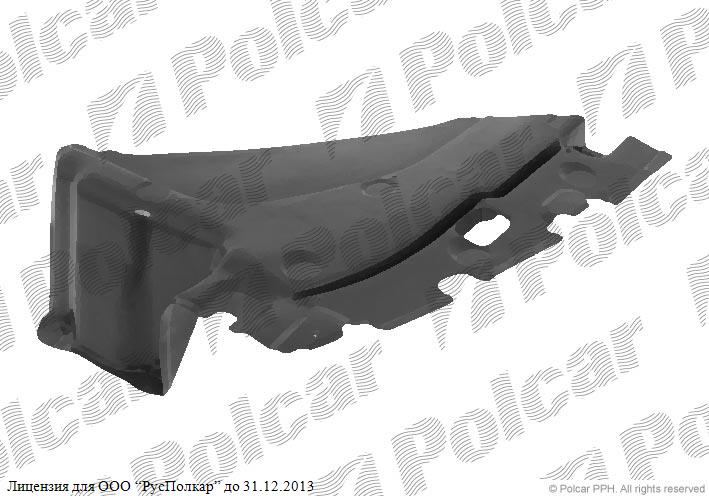 TOYOTA YARIS (CP10) 04.99 - 03.02 :Защита под двигатель левая (бензин)-