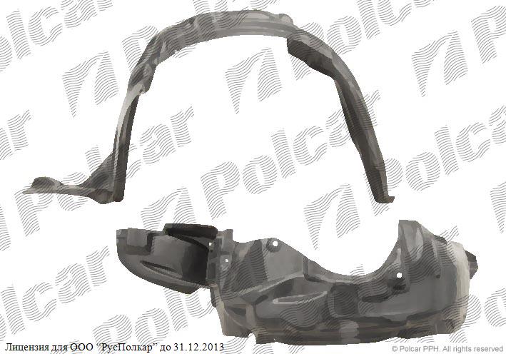 TOYOTA COROLLA (E10) SDN/HB/комби/LB 93 - 97 :Подкрылок правый- 53875-12210