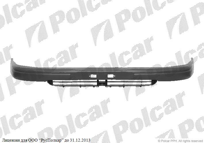 TOYOTA COROLLA (E11), 97-99 :Бампер передний (чёрный, верхняя часть)- 52119-1E020