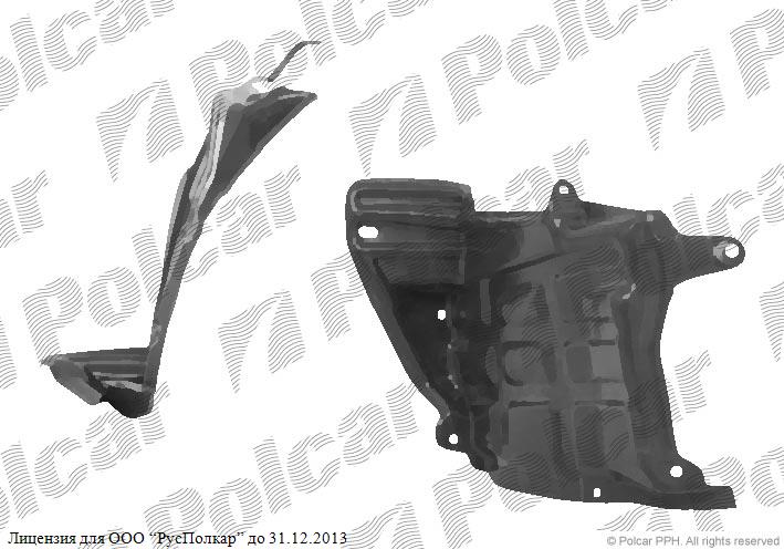 TOYOTA AVENSIS (T22) 01.00 - 03.03 :Подкрылок левый-