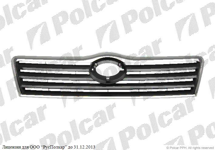 TOYOTA AVENSIS (T25) 04.03 - 06.06 :Решетка радиатора (хром/чёрная)- 53100-05060