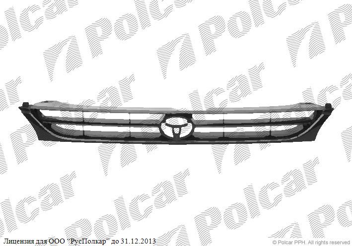 TOYOTA CAMRY (SXV10/VCV10) SDN/комби 92 -96 :Решетка радиатора (хром/серая), .95-- 53101-AA010-C0