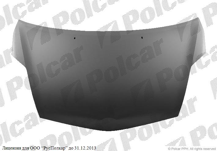 TOYOTA PRIUS (NHW20), 10.03- 05.09 капот (сталь)- 53301-47040