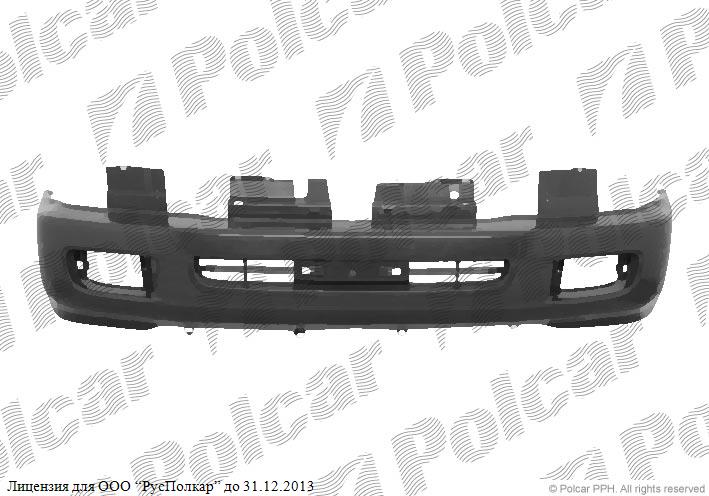 TOYOTA LAND CRUISER (FJ100) 01.98 - 11.07 :Бампер передний (под покр., негрунт., с отв. под птф)- 5211960904