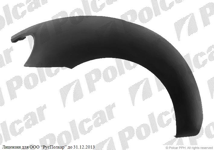 VW BEETLE (1C/9C/1Y) 01.98 - 05.05 :Крыло переднее правое- 1CO-821-106-CGRU