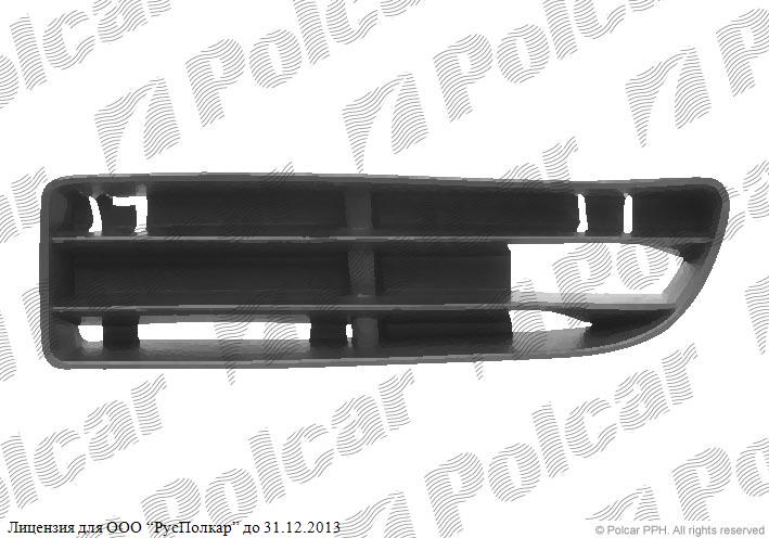 VW BORA (1J5/1JM) 10.98 - 11.05 :Решетка в бампере левая- 1J5853665AB41