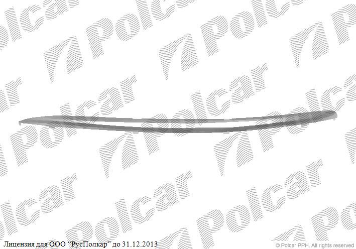 VW JETTA/GOLF KOMBI (1K5/1KM) 09.05 - 09.10 :Накладка решетки пер. бампера правая ( хром )- 1K08072442ZZ